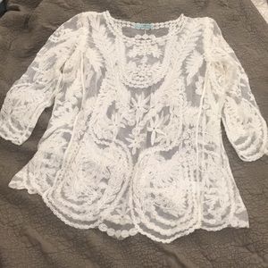 Lace top XL off white